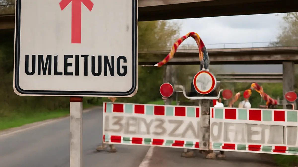 Zwei Brücken in Mittelfranken werden saniert, was mehrere Monate dauert und den Verkehr für Pendler und Autofahrer erheblich beeinträchtigt.